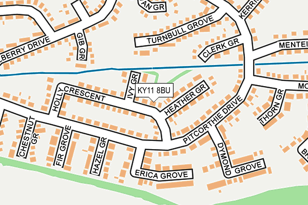 KY11 8BU map - OS OpenMap – Local (Ordnance Survey)