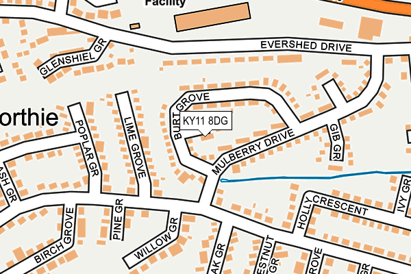 KY11 8DG map - OS OpenMap – Local (Ordnance Survey)