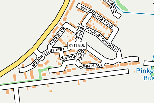 KY11 8DU map - OS OpenMap – Local (Ordnance Survey)