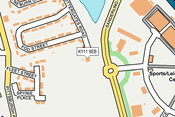KY11 8EB map - OS OpenMap – Local (Ordnance Survey)