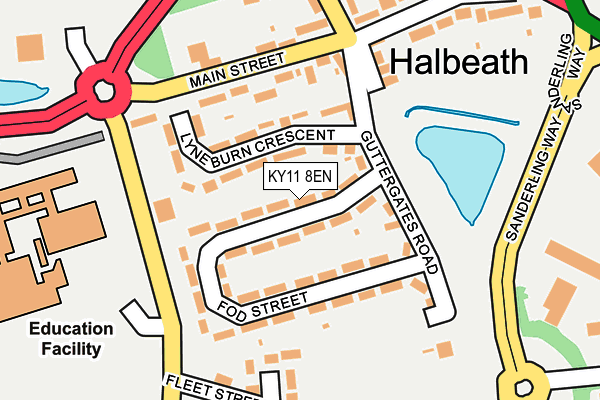KY11 8EN map - OS OpenMap – Local (Ordnance Survey)