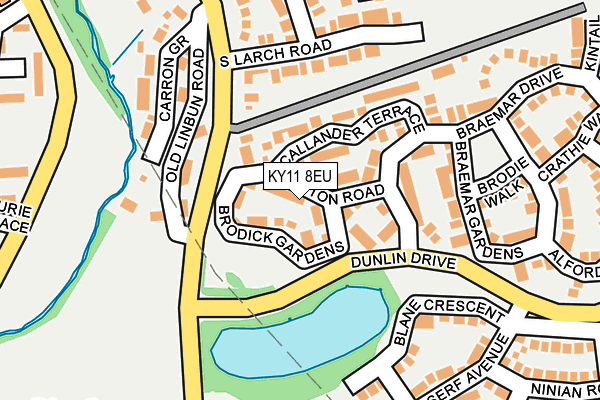 KY11 8EU map - OS OpenMap – Local (Ordnance Survey)