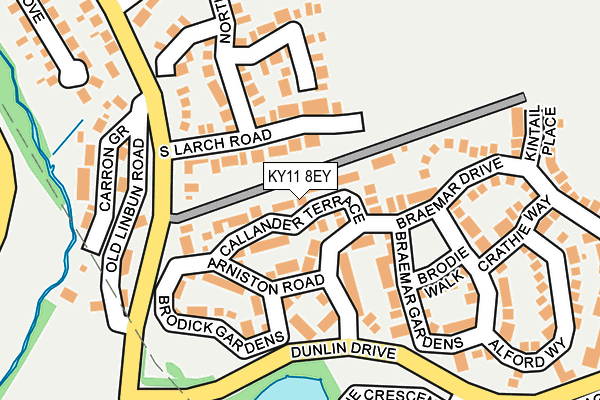 KY11 8EY map - OS OpenMap – Local (Ordnance Survey)