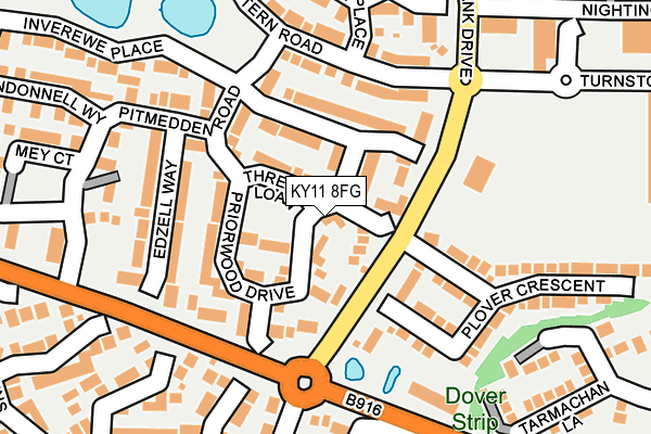 KY11 8FG map - OS OpenMap – Local (Ordnance Survey)