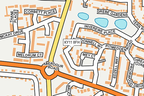 KY11 8FH map - OS OpenMap – Local (Ordnance Survey)