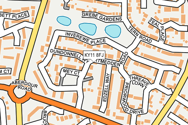 KY11 8FJ map - OS OpenMap – Local (Ordnance Survey)