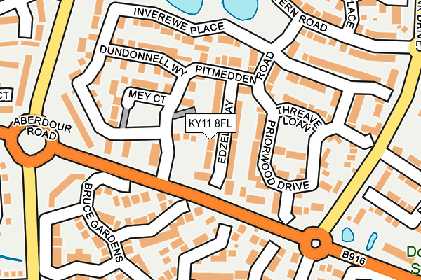 KY11 8FL map - OS OpenMap – Local (Ordnance Survey)