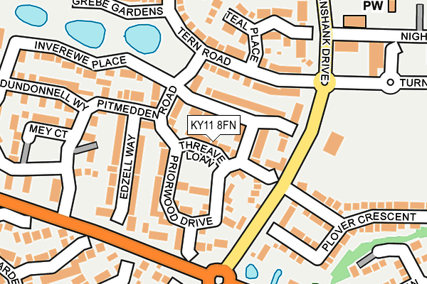 KY11 8FN map - OS OpenMap – Local (Ordnance Survey)