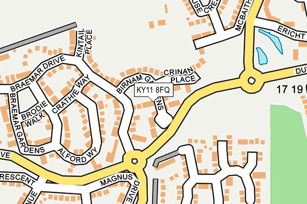 KY11 8FQ map - OS OpenMap – Local (Ordnance Survey)