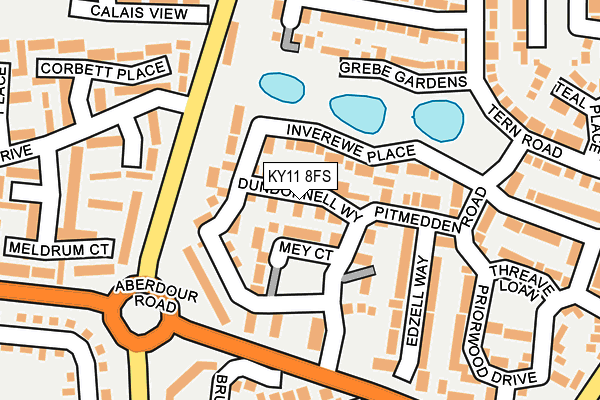 KY11 8FS map - OS OpenMap – Local (Ordnance Survey)