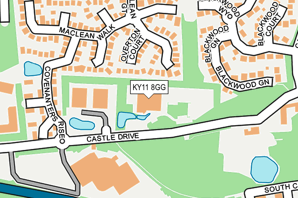 KY11 8GG map - OS OpenMap – Local (Ordnance Survey)