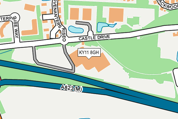 KY11 8GH map - OS OpenMap – Local (Ordnance Survey)