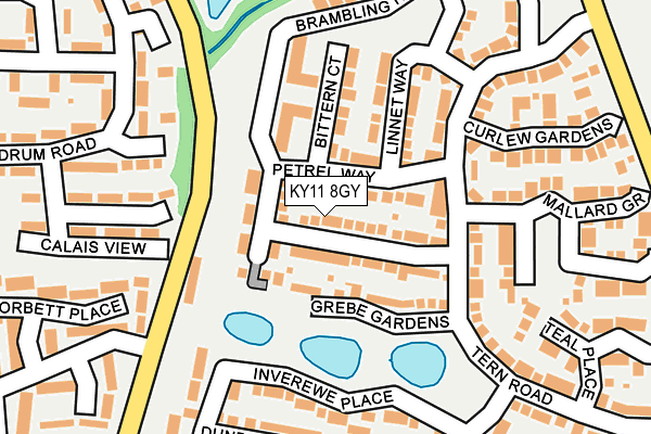 KY11 8GY map - OS OpenMap – Local (Ordnance Survey)