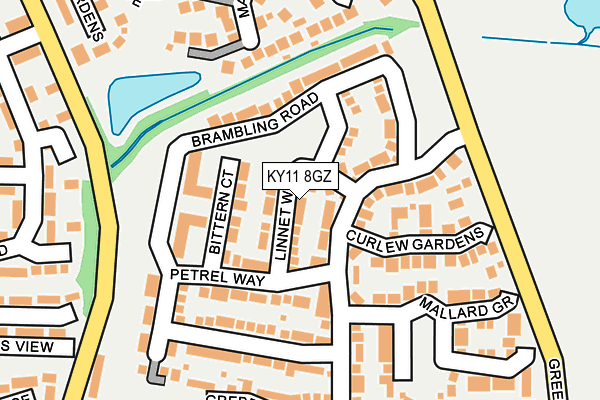 KY11 8GZ map - OS OpenMap – Local (Ordnance Survey)