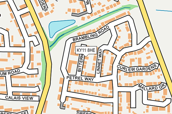 KY11 8HE map - OS OpenMap – Local (Ordnance Survey)