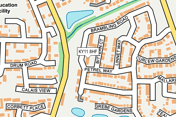 KY11 8HF map - OS OpenMap – Local (Ordnance Survey)