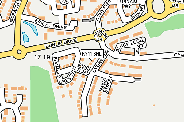 KY11 8HL map - OS OpenMap – Local (Ordnance Survey)