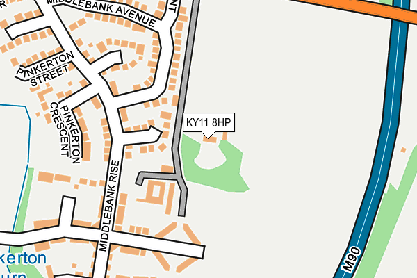 KY11 8HP map - OS OpenMap – Local (Ordnance Survey)