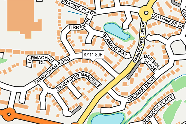 KY11 8JF map - OS OpenMap – Local (Ordnance Survey)