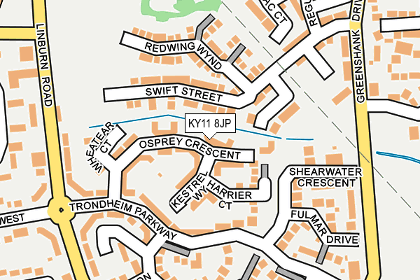 KY11 8JP map - OS OpenMap – Local (Ordnance Survey)