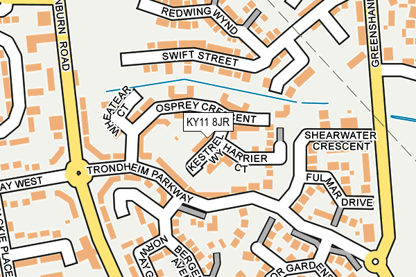 KY11 8JR map - OS OpenMap – Local (Ordnance Survey)