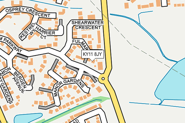 KY11 8JY map - OS OpenMap – Local (Ordnance Survey)