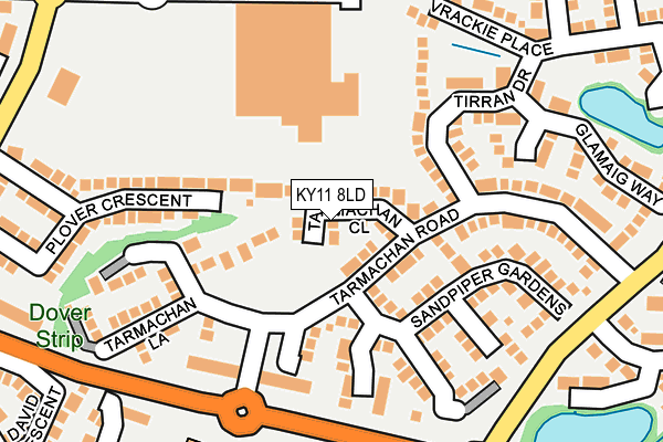 KY11 8LD map - OS OpenMap – Local (Ordnance Survey)