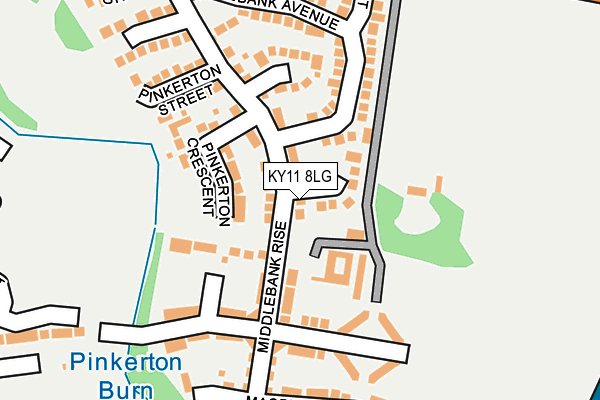 KY11 8LG map - OS OpenMap – Local (Ordnance Survey)