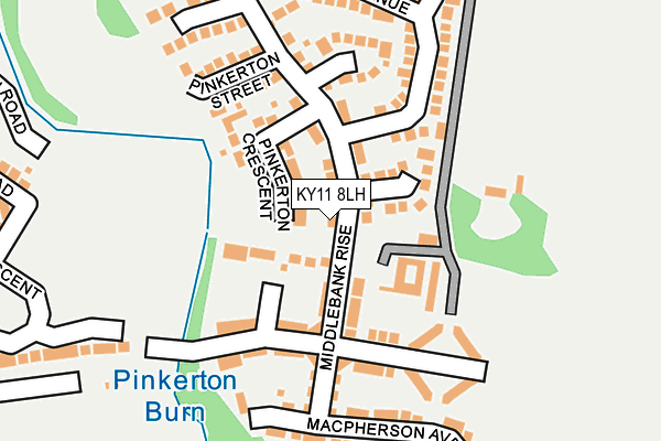 KY11 8LH map - OS OpenMap – Local (Ordnance Survey)