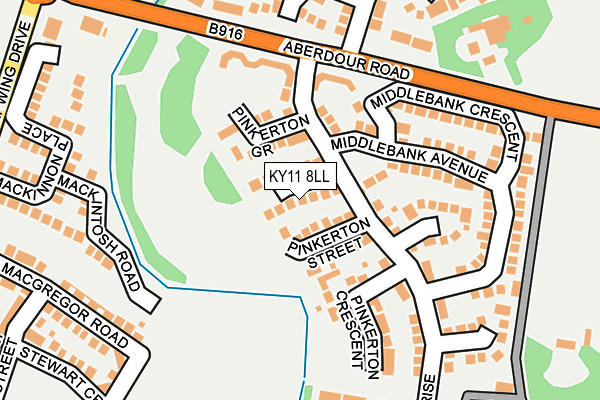 KY11 8LL map - OS OpenMap – Local (Ordnance Survey)