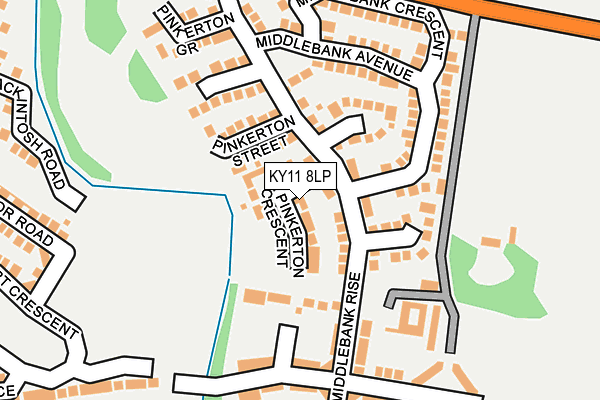 KY11 8LP map - OS OpenMap – Local (Ordnance Survey)