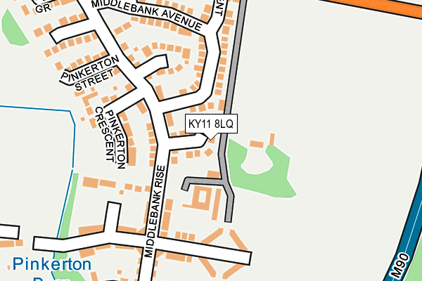 KY11 8LQ map - OS OpenMap – Local (Ordnance Survey)