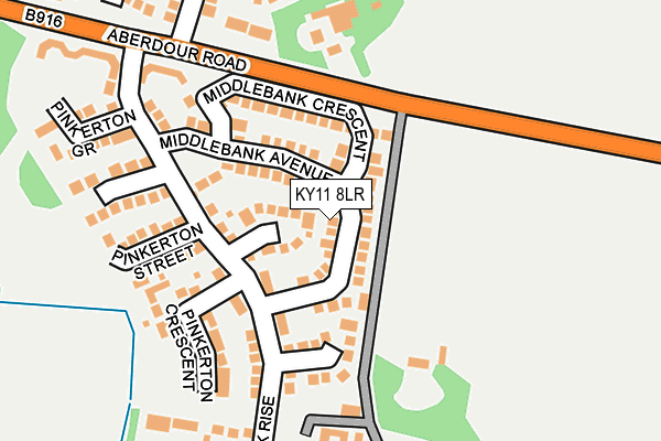 KY11 8LR map - OS OpenMap – Local (Ordnance Survey)