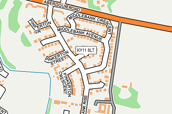 KY11 8LT map - OS OpenMap – Local (Ordnance Survey)