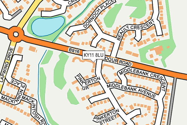 KY11 8LU map - OS OpenMap – Local (Ordnance Survey)