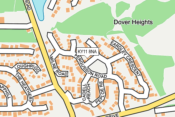 KY11 8NA map - OS OpenMap – Local (Ordnance Survey)