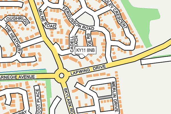 KY11 8NB map - OS OpenMap – Local (Ordnance Survey)