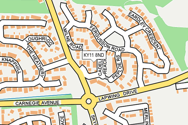 KY11 8ND map - OS OpenMap – Local (Ordnance Survey)