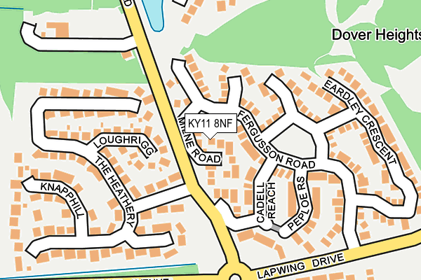 KY11 8NF map - OS OpenMap – Local (Ordnance Survey)