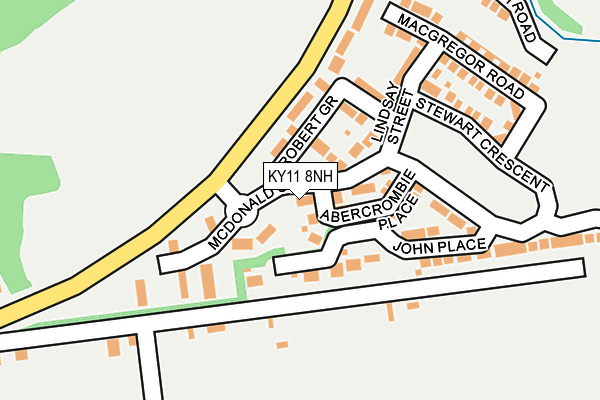 KY11 8NH map - OS OpenMap – Local (Ordnance Survey)