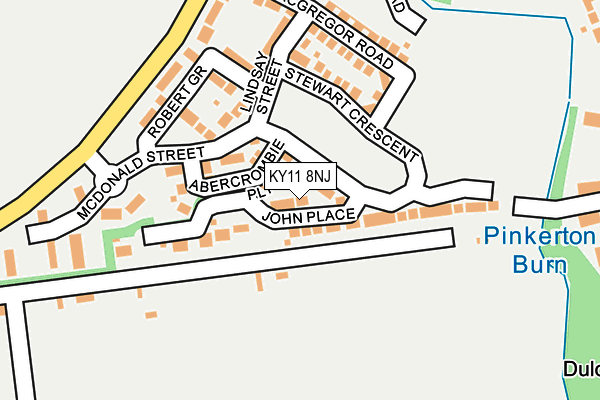 KY11 8NJ map - OS OpenMap – Local (Ordnance Survey)