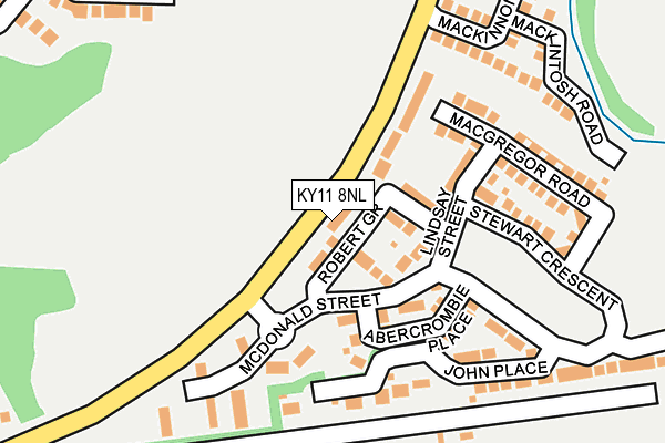 KY11 8NL map - OS OpenMap – Local (Ordnance Survey)