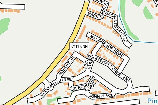 KY11 8NN map - OS OpenMap – Local (Ordnance Survey)