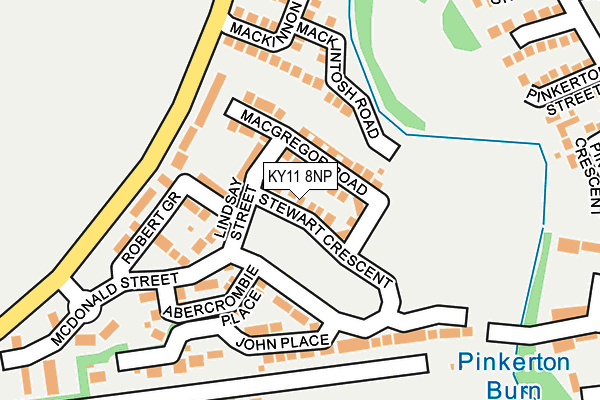 KY11 8NP map - OS OpenMap – Local (Ordnance Survey)