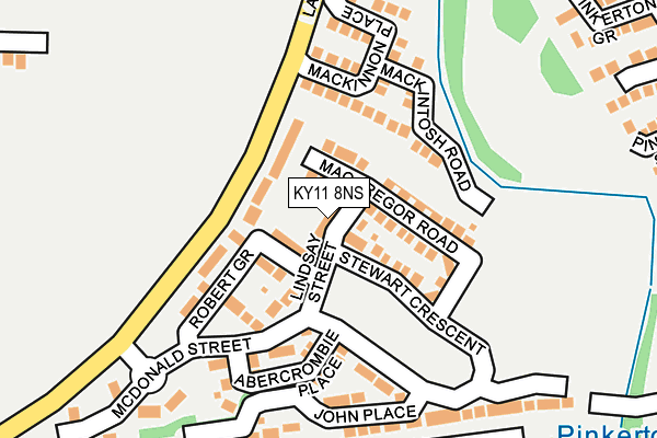 KY11 8NS map - OS OpenMap – Local (Ordnance Survey)