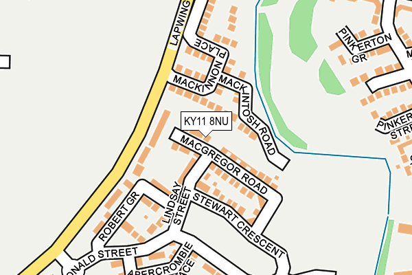 KY11 8NU map - OS OpenMap – Local (Ordnance Survey)