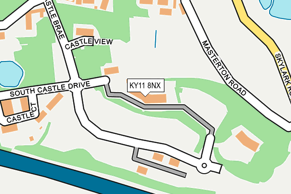 KY11 8NX map - OS OpenMap – Local (Ordnance Survey)