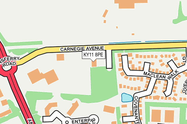 KY11 8PE map - OS OpenMap – Local (Ordnance Survey)