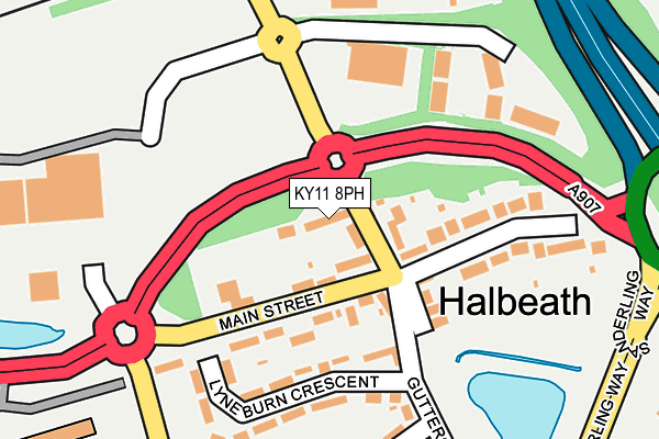 KY11 8PH map - OS OpenMap – Local (Ordnance Survey)