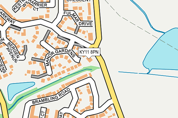 KY11 8PN map - OS OpenMap – Local (Ordnance Survey)